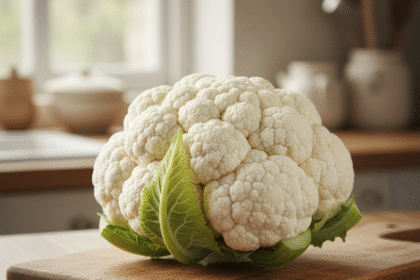 Chou-fleur parfaitement blanc après cuisson grâce à l’astuce du vinaigre ou du citron, recette naturelle pour conserver la blancheur des légumes, éviter le jaunissement, réussir gratin et accompagnement, conseils cuisine 1000astuces.fr.