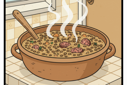 illustration d'un plat de délicieuses lentilles fumantes.astuces pour avoir des lentilles tendres