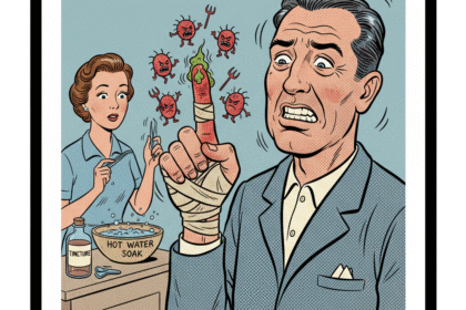 un homme au doigt endolri . Soigner un panaris methode naturelle. 1000astuces.fr