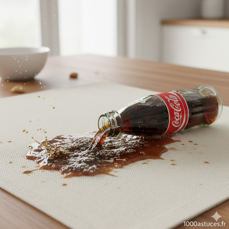 Une tache de soda sur un vêtement ou un canapé ? Découvrez des astuces naturelles pour l’éliminer efficacement, même sur les tissus fragiles. Toutes les solutions sont sur 1000astuces.fr. #soda #tache #textile #nettoyage #astucesmaison