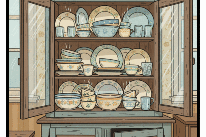 Placard rempli d'assiettes et de bols . Astuces pour entretenir la vaisselle . 1000astuces.fr