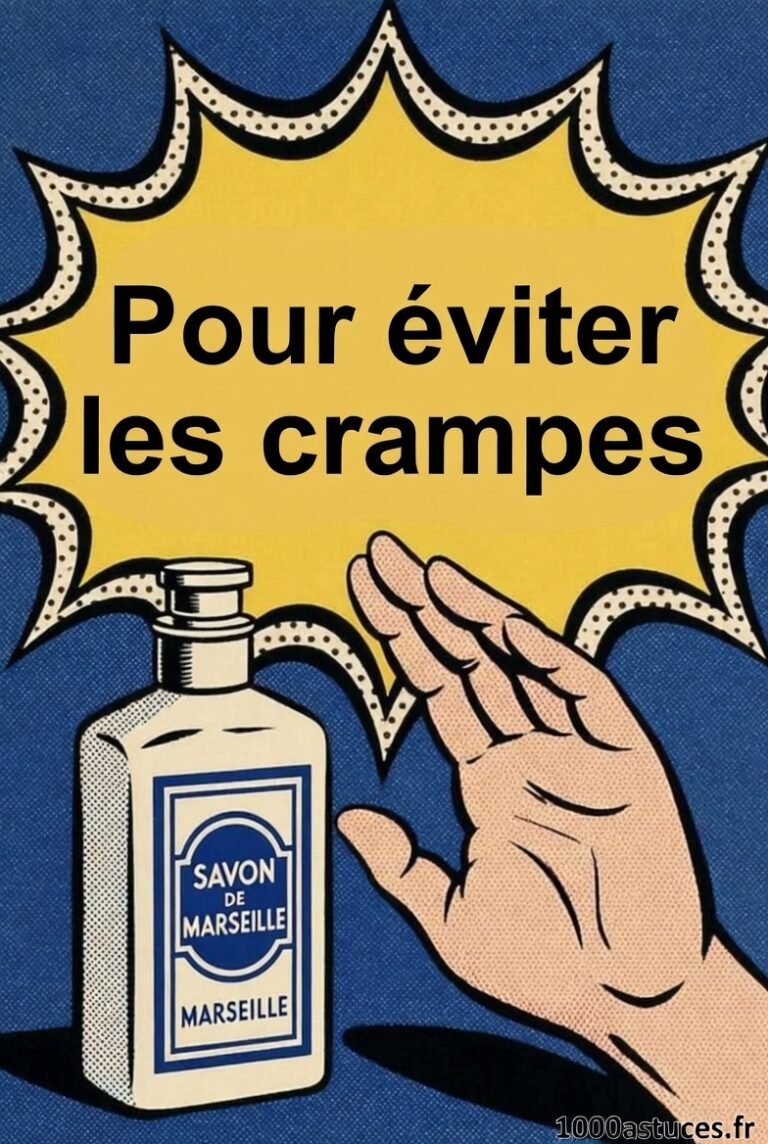 Prévenir les crampes : savon de Marseille, remède naturel (illustration).