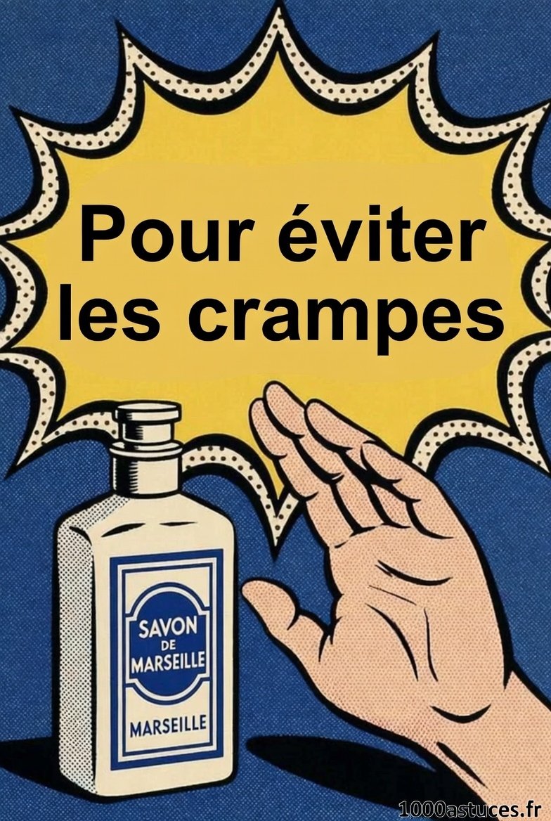 Prévenir les crampes : savon de Marseille, remède naturel (illustration).