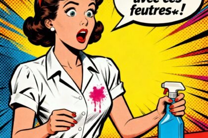 UNe femme se plaint car ella a une tache de feutre sur son chemisier . Astuces pour enlever tache de feutre sur tous textiles ; 1000astuces. fr