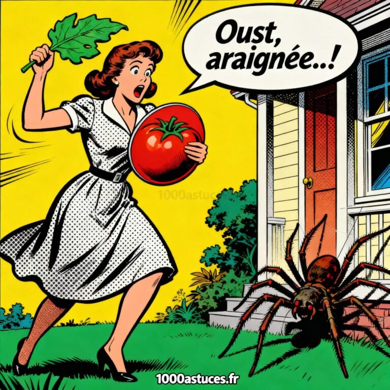 une femme fait fuir une araignee. Astuces naturelle pour fair fuir les araignées . 1000astuces.fr