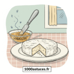 Fromage avec moisissure indésirable en surface – comment identifier et éliminer la moisissure non voulue sur un fromage, risques pour la santé, astuces de nettoyage, conseils conservation anti-moisissure, sécurité alimentaire, 1000astuces.fr.