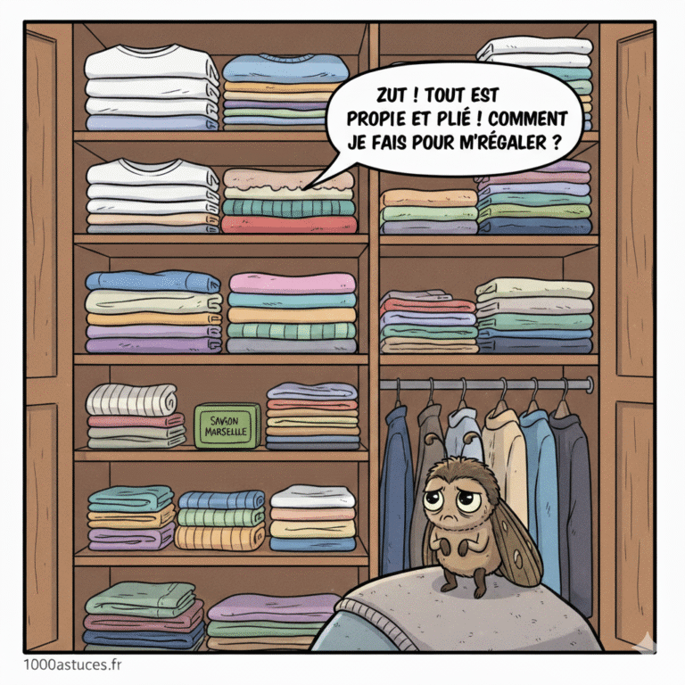 Des mites dans les placards ? Découvrez des solutions naturelles pour protéger vos vêtements et provisions sans produits chimiques. Toutes les méthodes sont sur 1000astuces.fr. #mites #placard #linge #astucesnaturelles #maison