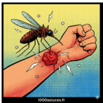 Un mousique provoque une douleur . Astuces naturelles pour appaiser une douleur d'insecte. 1000astuces.fr