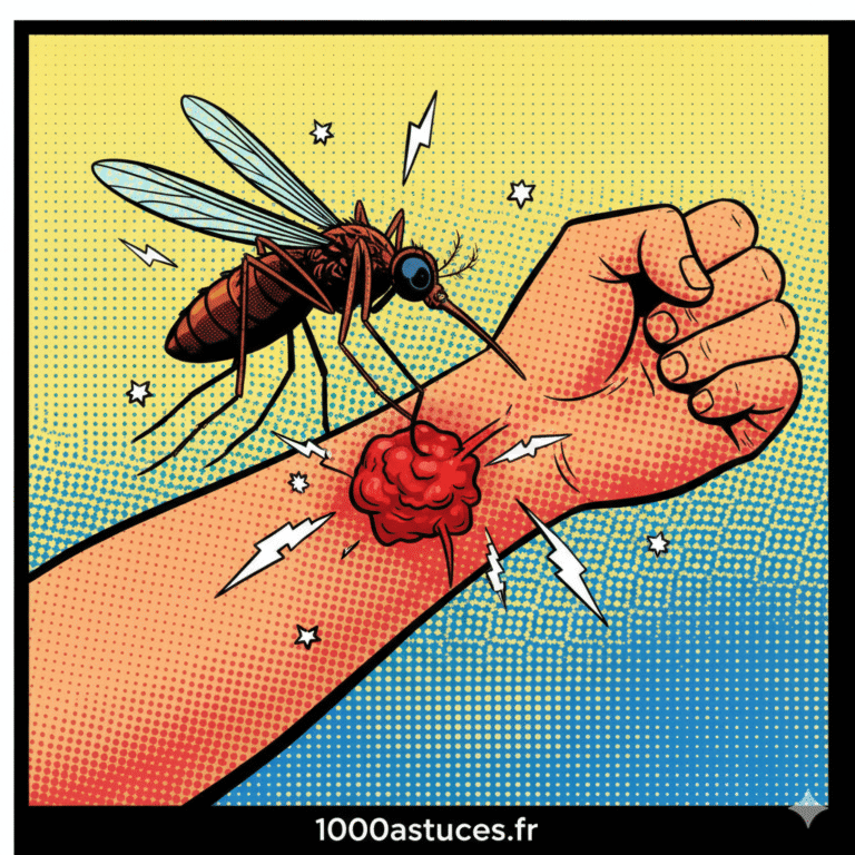 Un mousique provoque une douleur . Astuces naturelles pour appaiser une douleur d'insecte. 1000astuces.fr