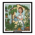 une femme soigne ses plantes d'intérieur. Astuces pour entretenir les plantes d'intérieur naturellement . 1000astuces.fr