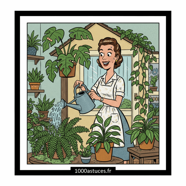 une femme soigne ses plantes d'intérieur. Astuces pour entretenir les plantes d'intérieur naturellement . 1000astuces.fr