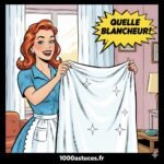 retrouver la blancheur de rideaux jaunis . astuces pour raviver la blancheur . 1000astuce.fr