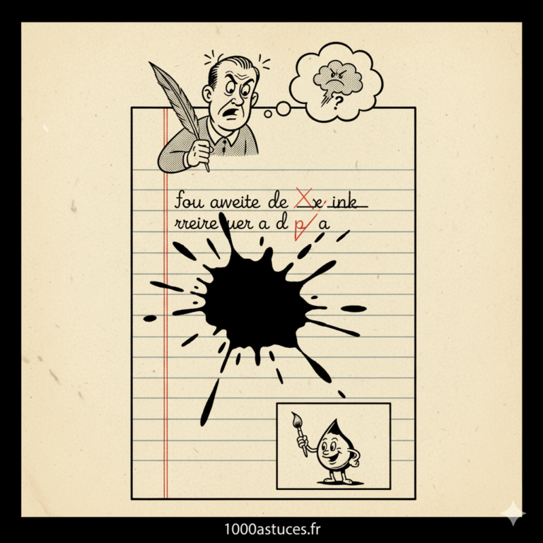 Une tache d’encre sur du papier ou un document important ? Découvrez une astuce simple pour l’atténuer ou l’effacer sans abîmer le support. Toutes les étapes sont sur 1000astuces.fr. #encre #papier #tache #astucesmaison #bureau