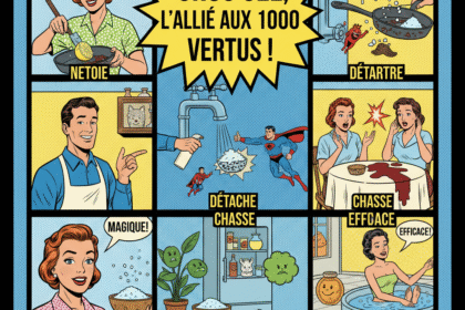 illustration humoristique des vertus du gros sel . 1000astuces.fr