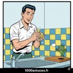 un homme se frotte les mains avec du citron pour enlever mauvaise odeur . astuces naturelles pour retirer les mauvaises odeurs sur les mains . 1000astuces.fr