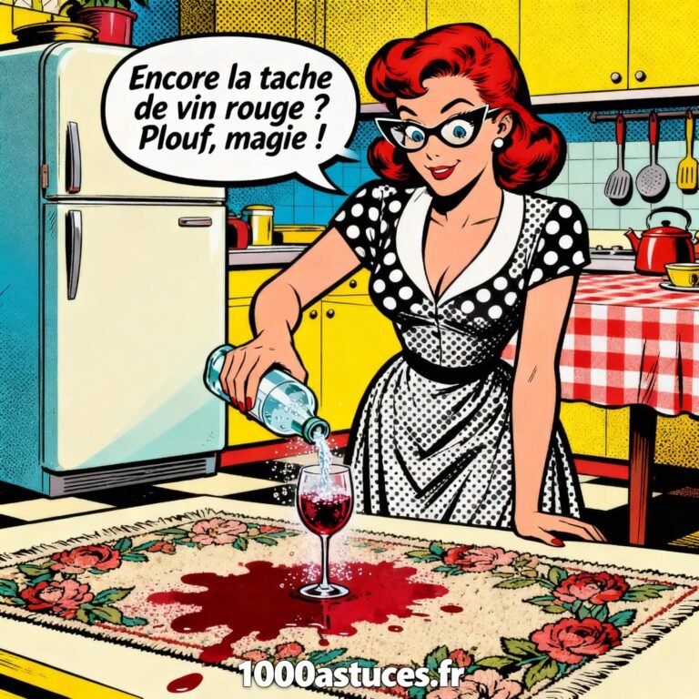 Une tache de vin rouge sur un vêtement ou une nappe ? L’eau gazeuse est une astuce simple et rapide pour la faire disparaître. Toutes les étapes sont sur 1000astuces.fr. #vinrouge #tache #nettoyage #eaugazeuse #astucesmaison #textile