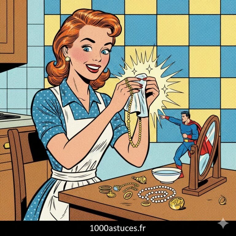 Vos bijoux en or sont ternis ? Découvrez des astuces naturelles pour nettoyer et faire briller l’or sans l’abîmer. Idéal pour redonner éclat à vos bagues, colliers et objets dorés. Toutes les méthodes sont sur 1000astuces.fr. #or #bijoux #nettoyage #astucesmaison #entretien #doré #brillance