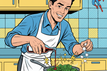 un homme revitaise des épinards fanés . Astuces avec sucre et vinaigre.1000astuces.fr