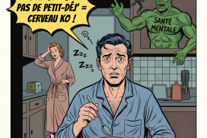 un homme devant un bol vide au petit dejeuner. Les dangers de sauter le petit déjeuner pour votre santé mentale . 1000astuces.fr