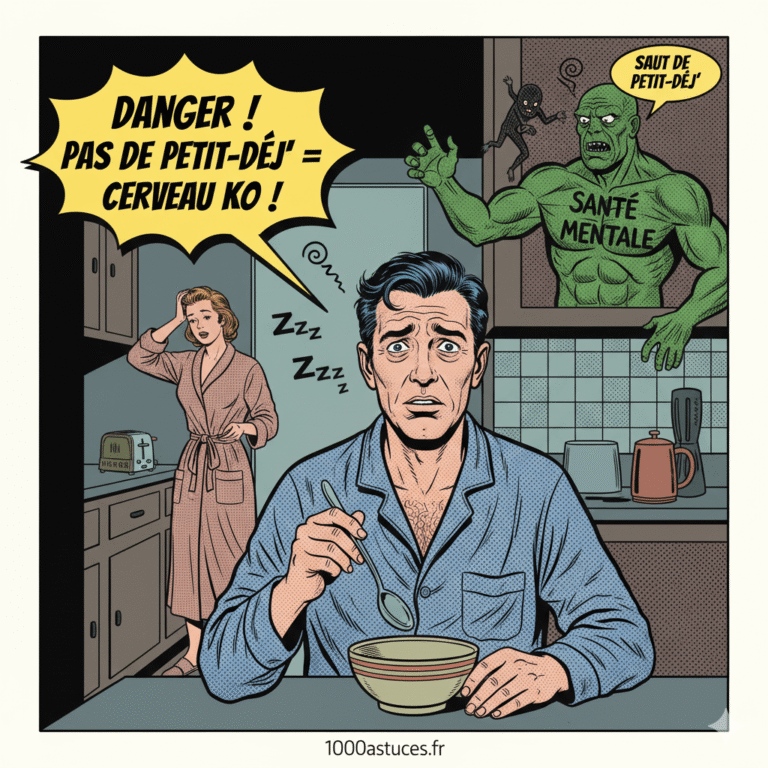 Sauter le petit-déjeuner peut sembler anodin, mais cela influence l’humeur, l’énergie et même la santé mentale. Découvrez pourquoi ce repas est essentiel et comment il impacte votre bien‑être au quotidien. Le guide complet est sur 1000astuces.fr. #santémentale #bienêtre #nutrition #petitdéjeuner #alimentation #équilibre #astucesanté