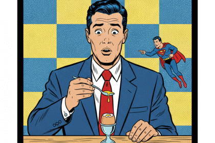 un homme mange un oeuf coque et se tache . Astuces pour enlever une tache d'oeuf humide ou incrustee. 1000astuces.fr