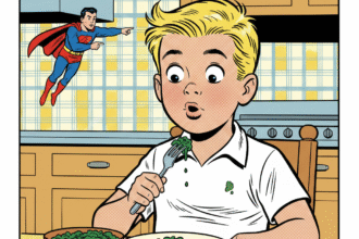 un enfant mange des epinards et se tache la chemise . Astuces pour enlever une tache d'épinards. 1000astuces.fr