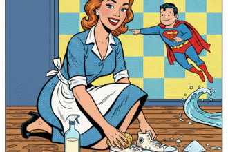 une jeune femme enleve des tches d'eau de mer sur des baskets . Astuces pour enlever les taches de calcaire, eau de mer . 1000astuces .fr