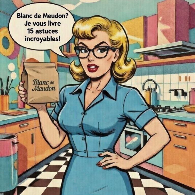 Mina tient un paquet de Blanc de Meudon . Elle propose 1( astuces pour utiliser le Blanc de Meudon dans la maison