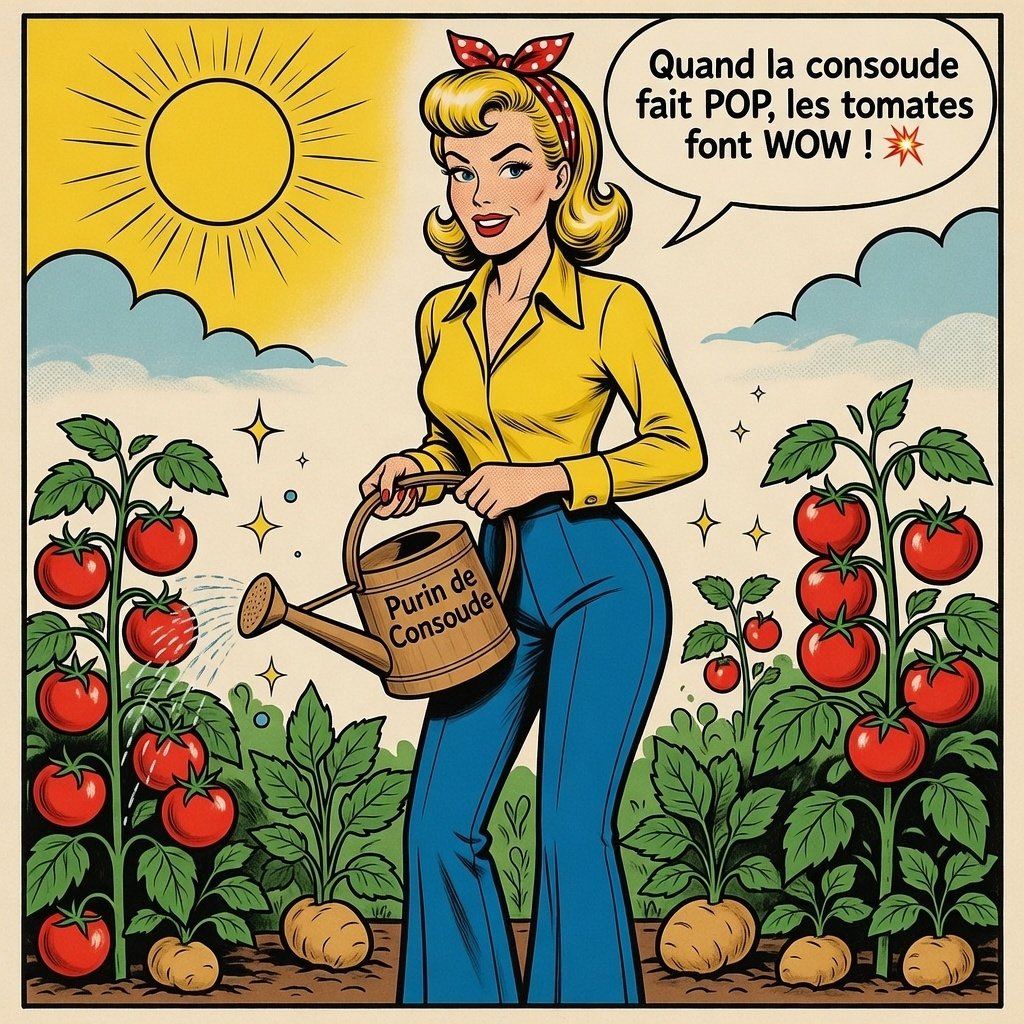 Purin de consoude maison pour booster tomates et potager – astuce naturelle Mina Pop