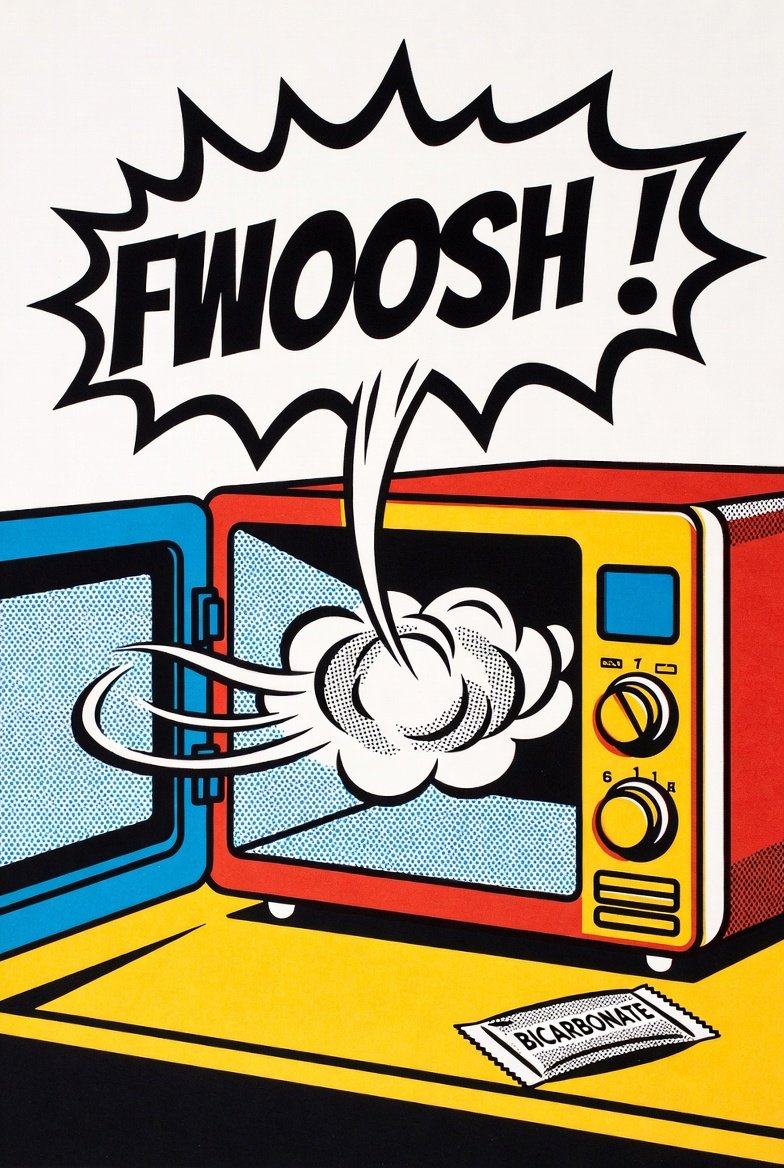 Nettoyage d'un micro-ondes avec du bicarbonate ( baking soda) . Méthode efficace