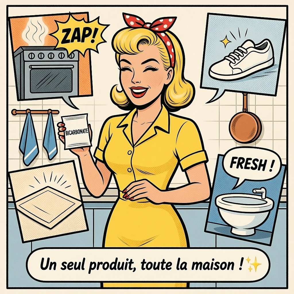 Mina Pop utilise le bicarbonate dans toute la maison